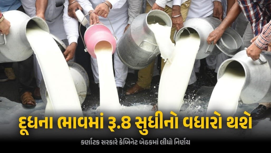તહેવારો પહેલા કર્ણાટકમાં નંદિની દૂધ 8 રૂપિયા મોંઘું, કેબિનેટે મંજૂરી આપી
