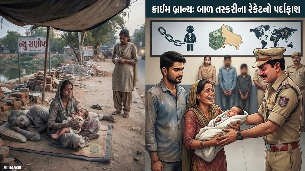અમદાવાદમાં 37 દિવસના બાળકના અપહરણનો પર્દાફાશ, 6 લાખમાં વેચવાના કાવતરા સાથે 4 ઝડપાયા