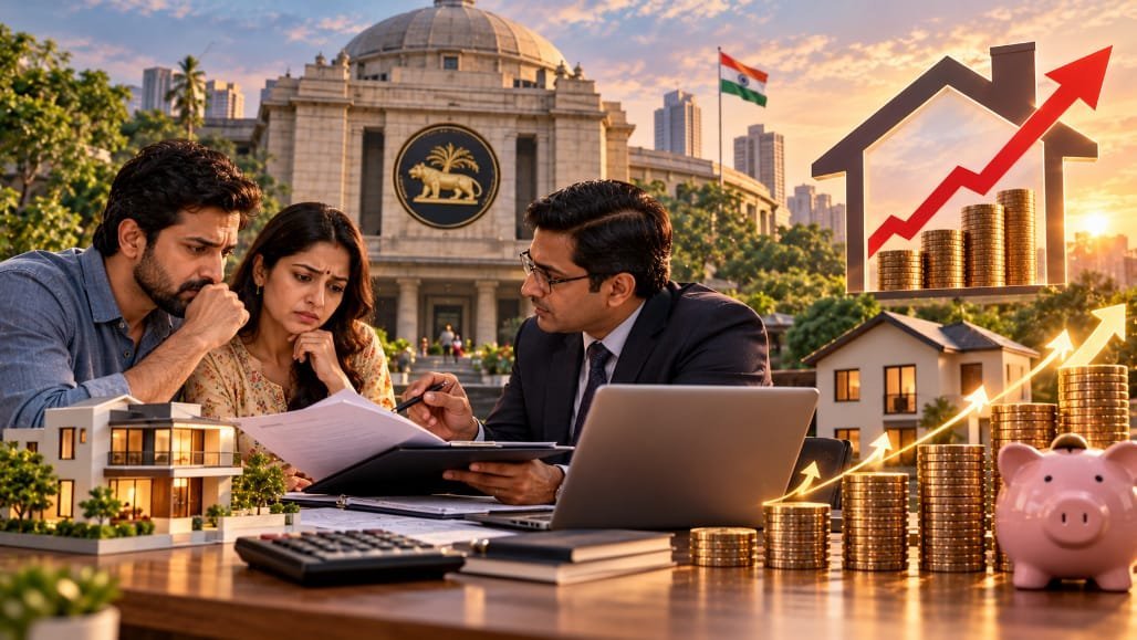 RBIએ રેપો રેટ 0.25% વધાર્યો: 20, 30, 50 લાખની હોમ લોન પર EMI કેટલી વધશે?