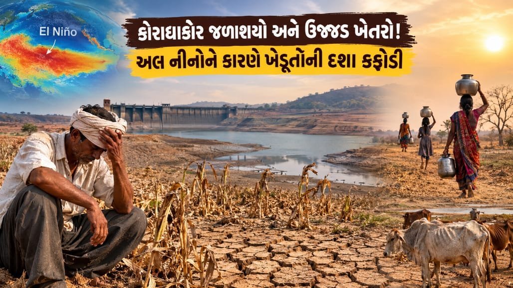 મહારાષ્ટ્ર-આંધ્રમાં દુષ્કાળની ચપેટ, અલ નીનોને કારણે 12.6% ઓછો વરસાડ