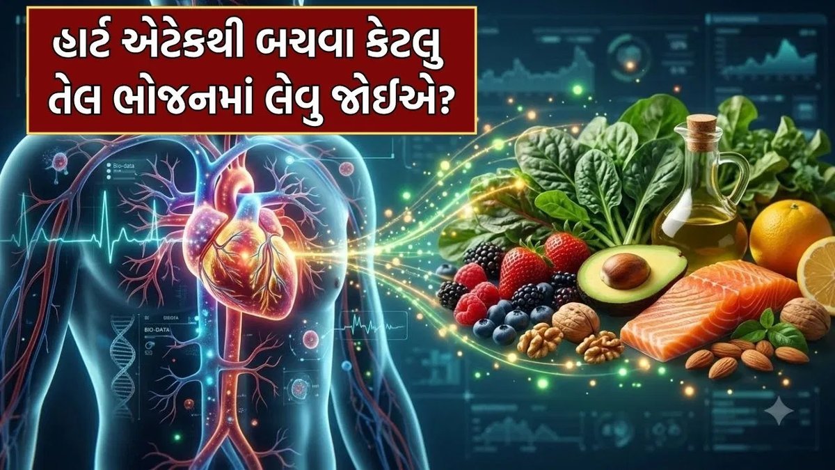 હૃદય સ્વસ્થ રાખવા મહિનામાં કેટલું તેલ વાપરવું? 4 સભ્યના પરિવાર માટે ડૉક્ટરે આપ્યો આંકડો