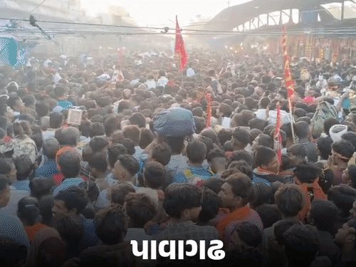 નવરાત્રિના પ્રથમ નોરતે પાવાગઢ, અંબાજી અને ચોટીલામાં ભક્તોની ભારે ભીડ