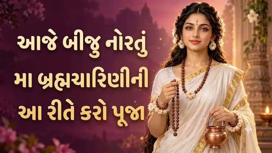 નવરાત્રિ 2026: બીજા નોરતે મા બ્રહ્મચારિણીની પૂજા વિધિ અને શુભ મુહૂર્ત, જાણો ચંદ્રદર્શનનો સમય