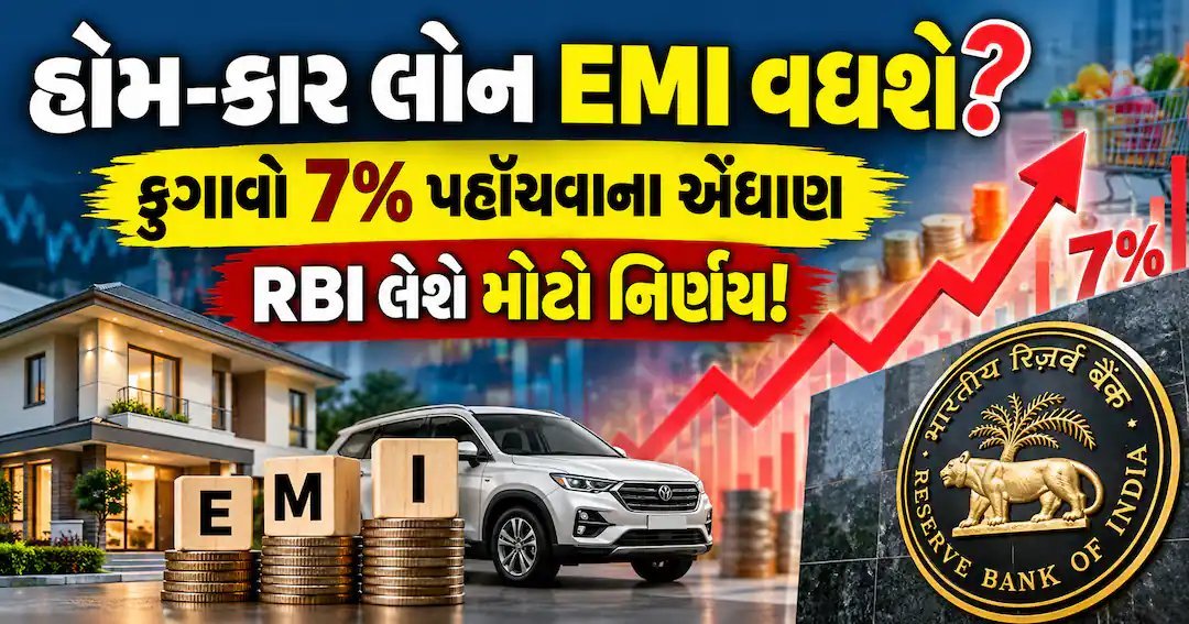 ફુગાવો 7% સુધી પહોંચવાની શક્યતા, રેપો રેટ વધારાની અટકળોથી હોમ-કાર લોન EMI મોંઘી થઈ શકે