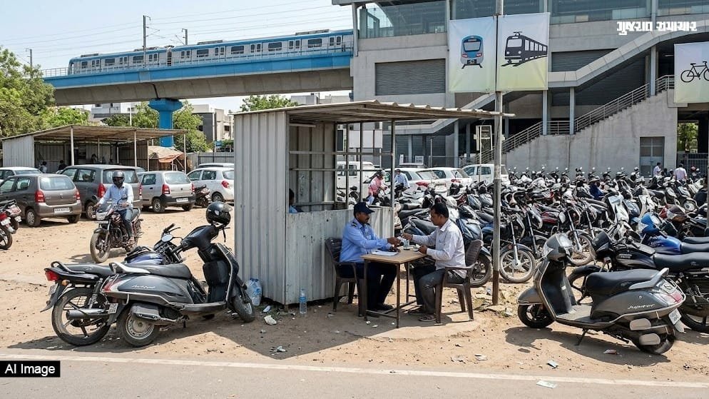 અમદાવાદ મેટ્રોના 10 સ્ટેશનો પર હવે પાર્કિંગ ચાર્જ, ટિકિટ કરતાં વધુ ખર્ચ