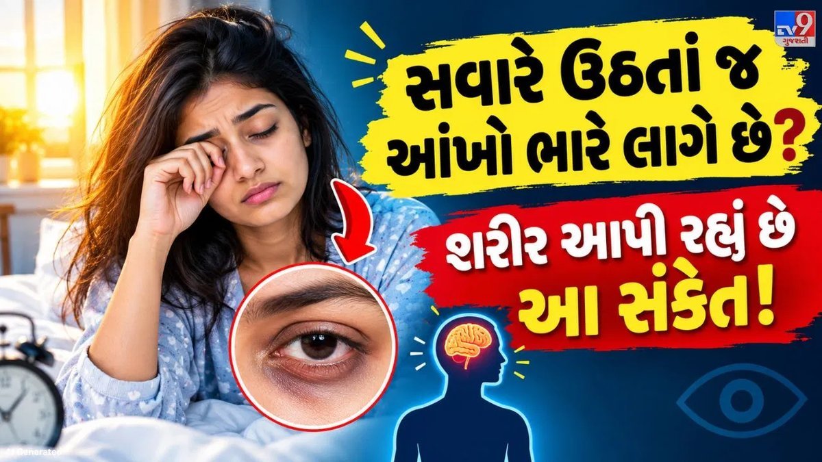 સવારે આંખો ભારે લાગે છે? જાણો શરીરનાં સંભવિત કારણો