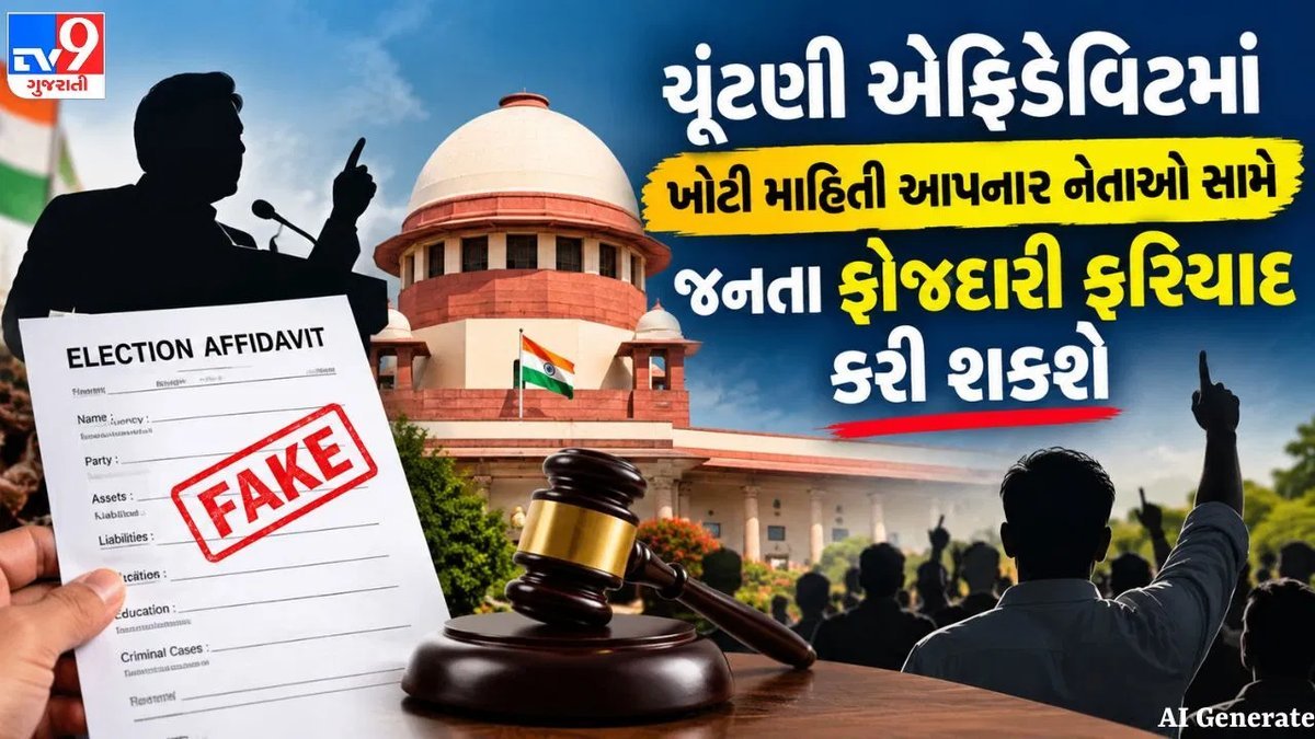 ચૂંટણી એફિડેવિટમાં ખોટી માહિતી સામે નાગરિકો સીધી ફરિયાદ કરી શકશે: સુપ્રીમ કોર્ટ