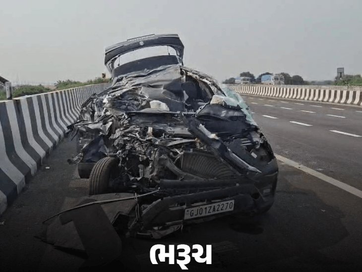 ગુજરાતમાં ત્રણ અકસ્માતમાં 8ના મોત: બનાસકાંઠામાં પતિ-પત્ની સહિત 5, ભરૂચમાં વડોદરાના PSI સહિત 3ના મોત