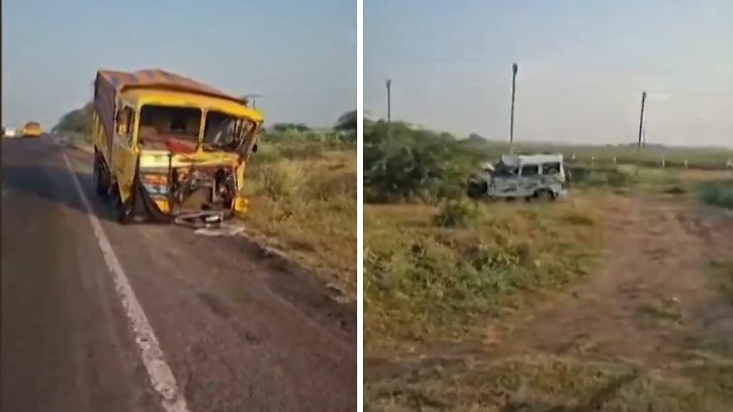મોરબીમાં ડમ્પરે કારને ટક્કર મારતા બે શ્રમિકોના મોત, છ ગંભીર ઈજાગ્રસ્ત