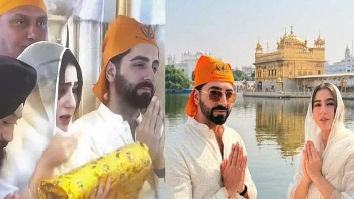સુવર્ણ મંદિરમાં ભાવુક થઈ સારા અલી ખાન, 'ઉડતા તીર'ની રિલીઝ પહેલાં આયુષ્માન સાથે દર્શન