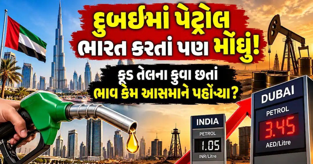 દુબઈમાં પેટ્રોલ ભારત કરતાં મોંઘું, ક્રૂડ ઓઈલ છતાં ભાવ વધવાનું કારણ શું?