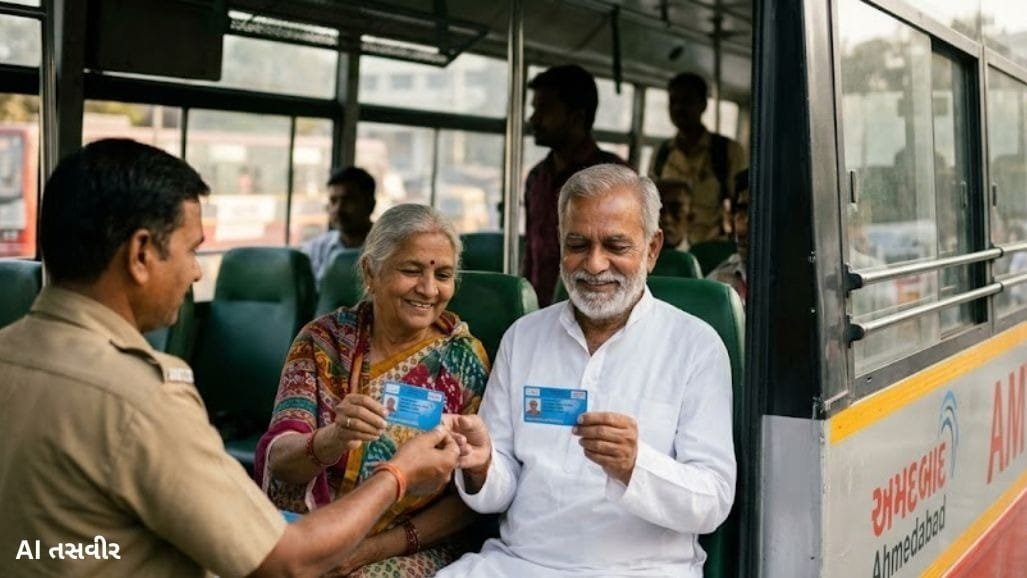 અમદાવાદ: AUDA વિસ્તારના વરિષ્ઠ નાગરિકોને AMTS બસમાં મફત મુસાફરીની સુવિધા