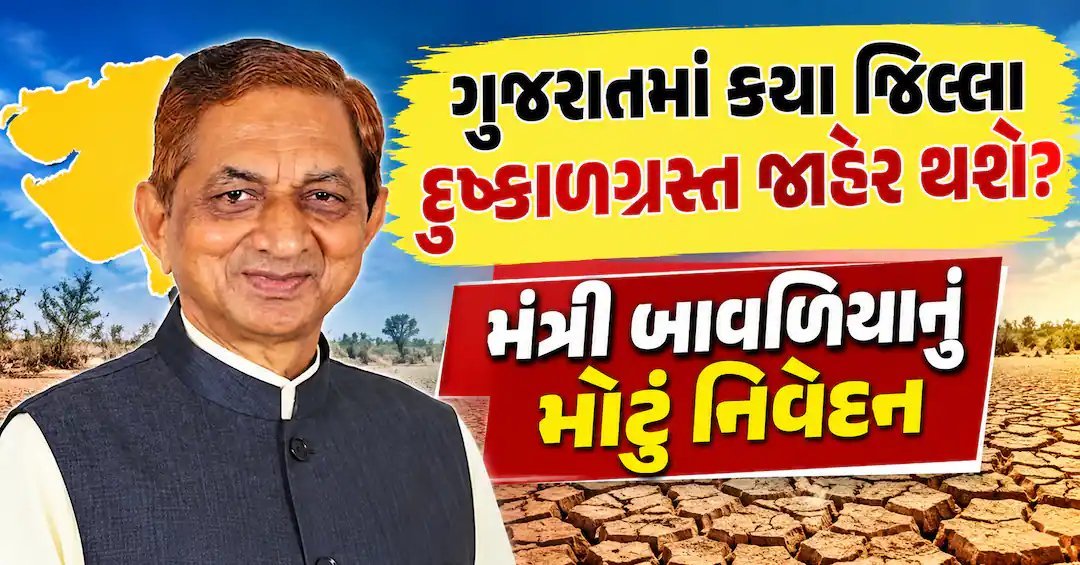 દુષ્કાળગ્રસ્ત જિલ્લાઓની જાહેરાત સર્વે બાદ જ: મંત્રી બાવળિયા