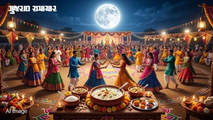 રાજકોટમાં આજે શરદ પૂર્ણિમા: રાસોત્સવ, દૂધ-પૌંઆ અને ખીર સાથે ઉજવણી