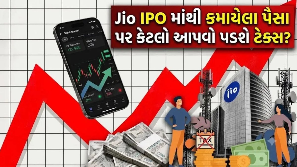 Jio IPO: લિસ્ટિંગ પર એક લોટ પર ₹2,952 નફો, પણ ₹614 ટેક્સ કપાશે