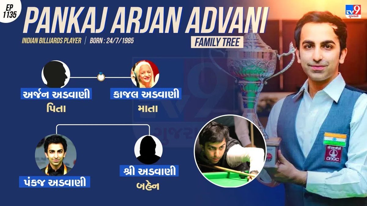 પંકજ અડવાણી: 28 વખત વિશ્વ ચેમ્પિયન બનનાર ભારતીય ખેલાડીનો પરિવાર અને સંઘર્ષની કહાણી