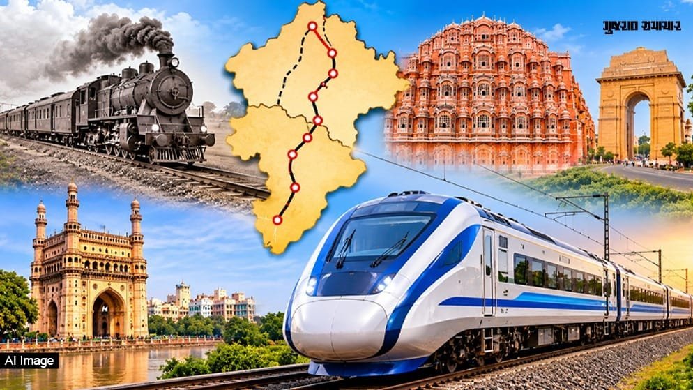 150 વર્ષ જૂની ભૂલ સુધરશે: દિલ્હી-જયપુર વચ્ચે નવી 191 કિમી રેલ લાઇન, મુસાફરી 2 કલાક ઘટશે