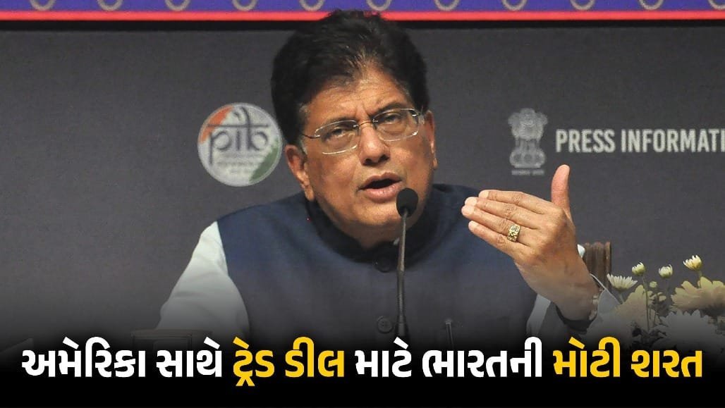 ભારત-અમેરિકા ટ્રેડ ડીલ: સ્પર્ધક કરતાં સસ્તો ટેરિફ જોઈએ, પીયૂષ ગોયલની શરત