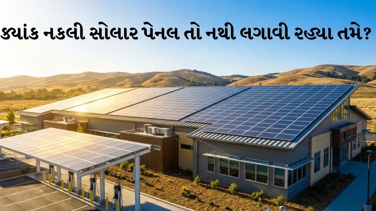 નકલી સોલાર પેનલથી બચો: DCR પેનલ ઓળખવાની સરળ રીત