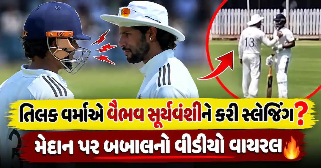 દુલીપ ટ્રોફી ફાઇનલ: તિલક વર્મા-વૈભવ સૂર્યવંશી વચ્ચે મેદાન પર બોલાચાલી, વીડિયો વાયરલ