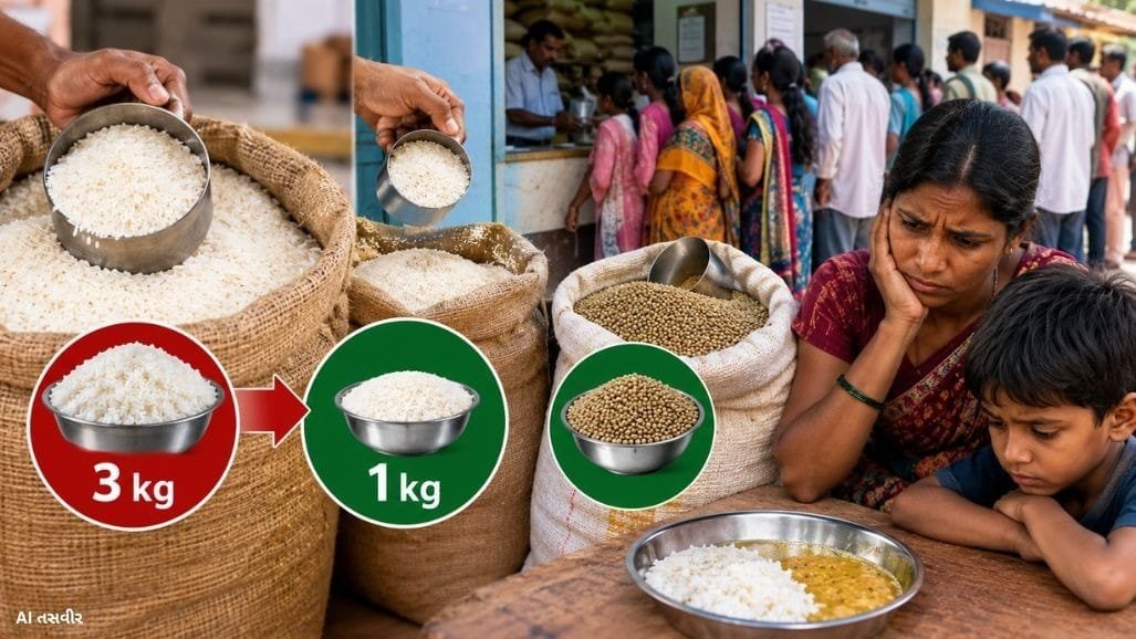 રેશનિંગમાં ચોખા ઘટાડીને બાજરી વધારાઈ: ગાંધીનગર વિભાગનો નિર્ણય