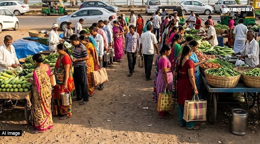 દહેગામમાં ખેડૂત-ગ્રાહક બજાર: 14 ટન શાકભાજી અડધા ભાવે વેચાયા, વચેટિયાઓનો ખેલ ખતમ