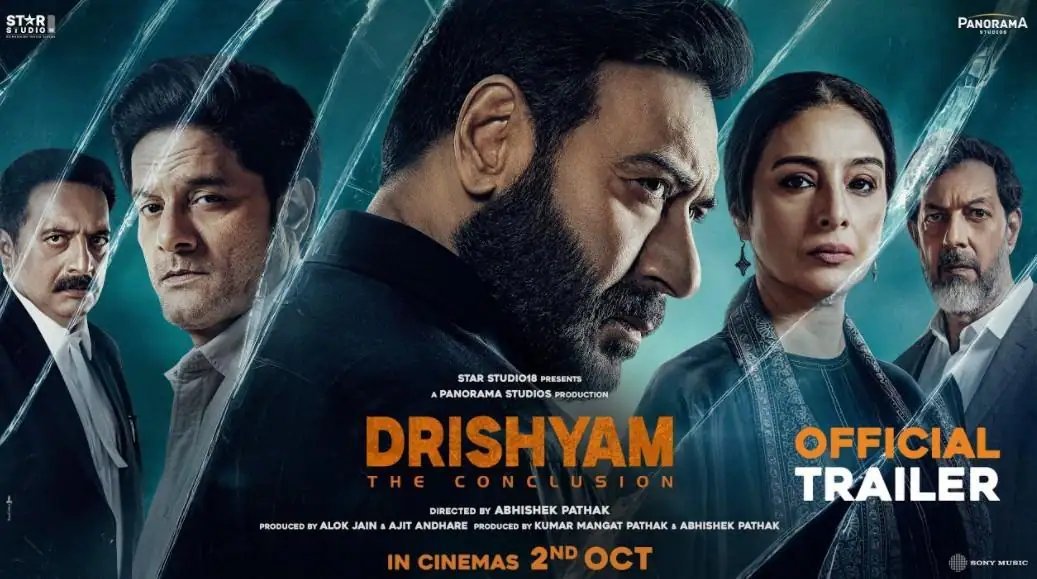 'દ્રશ્યમ 3: ધ કન્ક્લુઝન'નું ટ્રેલર રિલીઝ, અજય દેવગન પરિવાર બચાવવા તૈયાર