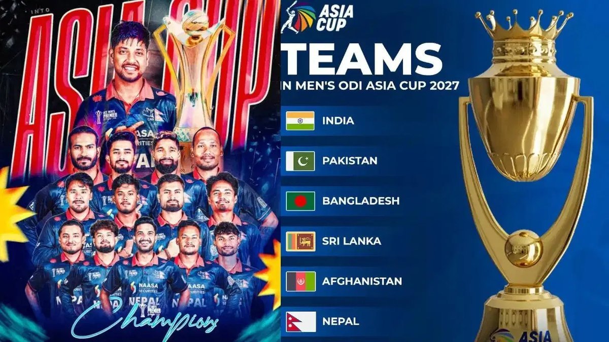 એશિયા કપ 2027: નેપાળે UAEને 44 રને હરાવી મેળવી છેલ્લી ટિકિટ, 6 ટીમો નિશ્ચિત