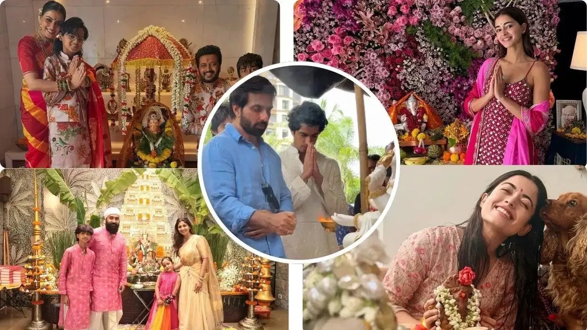 બોલિવૂડ સ્ટાર્સે ઘરે ગણપતિ બાપ્પાનું સ્વાગત કર્યું: સોનુ સૂદથી લઈને અનન્યા પાંડે સુધી