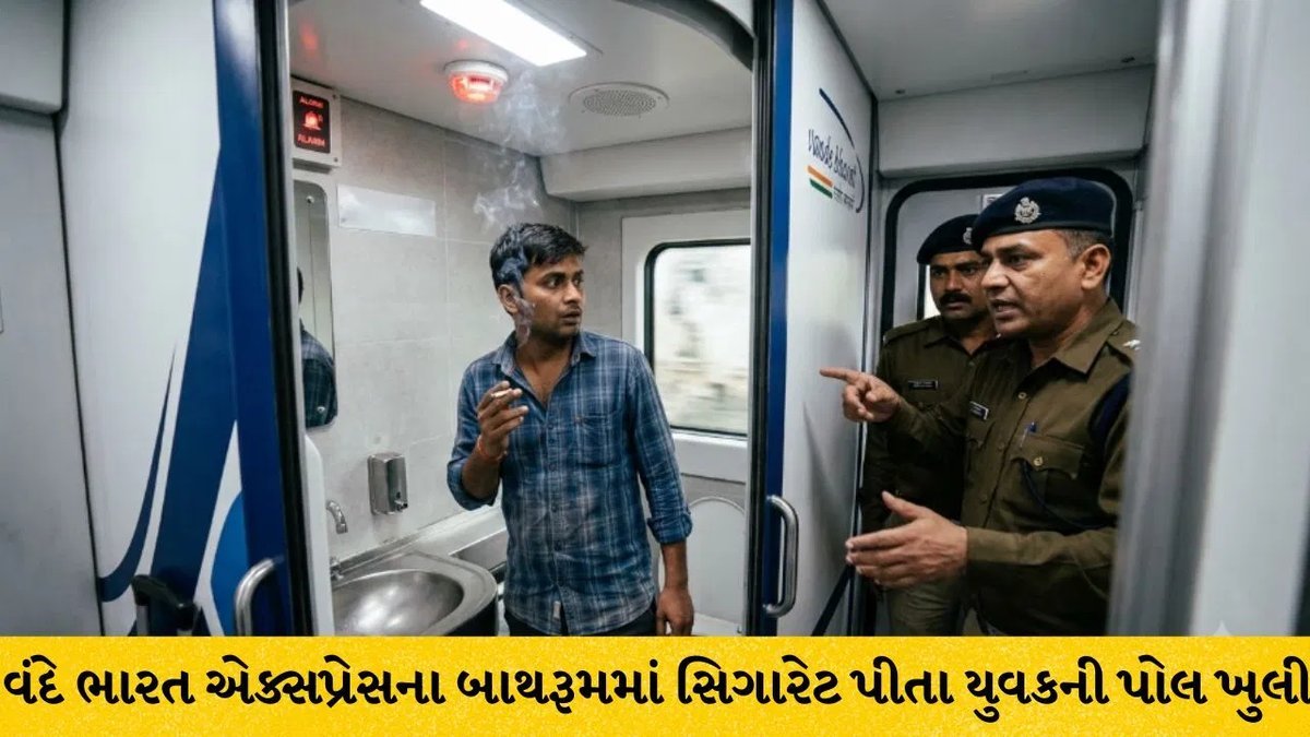 વંદે ભારતના ટોયલેટમાં સિગારેટ પીવી પડી ભારે, સ્મોક સેન્સરે દોડાવ્યો ટ્રેન સ્ટાફ