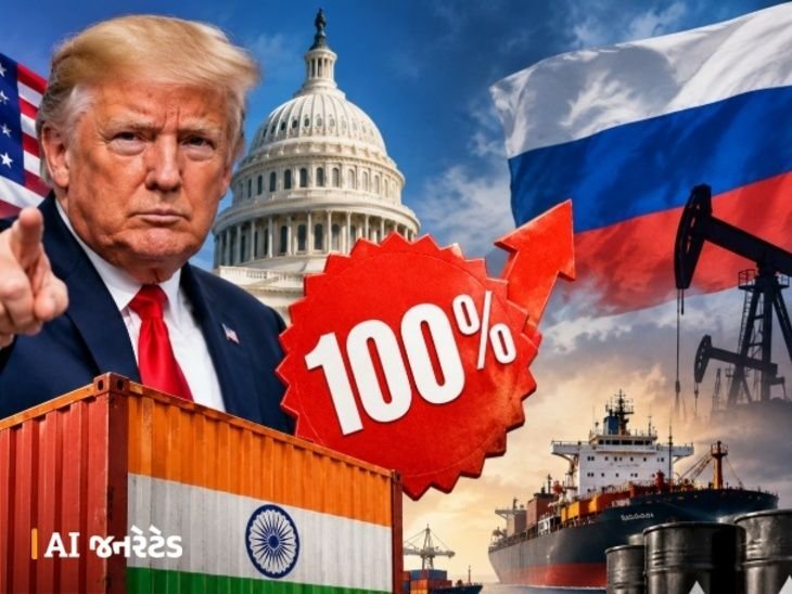 ભારત પર 100% ટેરિફની શક્યતા: અમેરિકી સંસદે રશિયા-ઈરાન પ્રતિબંધ બિલ પસાર કર્યું