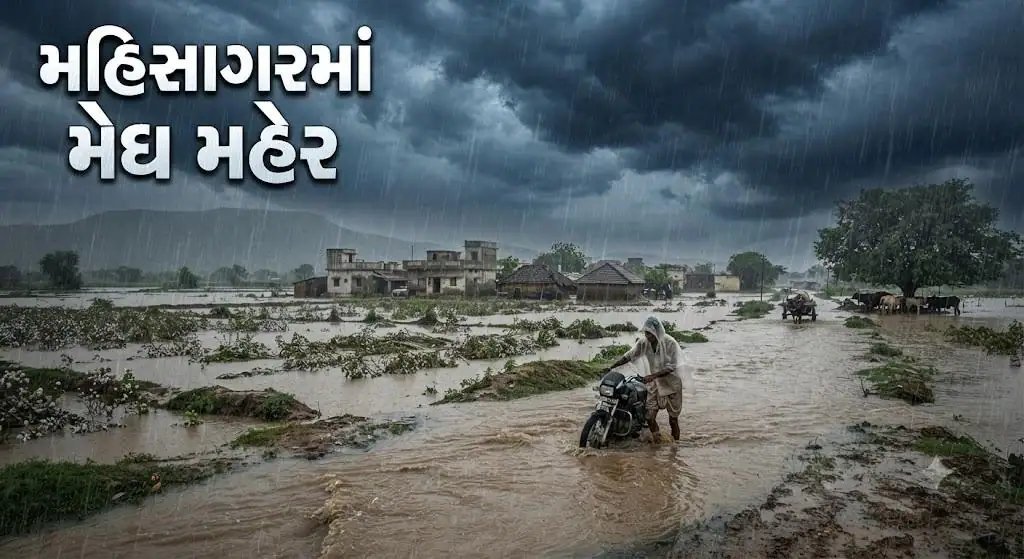 મહિસાગરમાં ભારે વરસાદ: ખાનપુરમાં બે કલાકમાં 2 ઈંચ, રાજ્યના 105 તાલુકા પલળ્યા