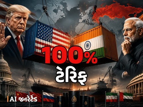 ટ્રમ્પે 100% ટેરિફ કાયદો મંજૂર કર્યો: રશિયન તેલ ખરીદતા ભારત પર દબાણ વધ્યું