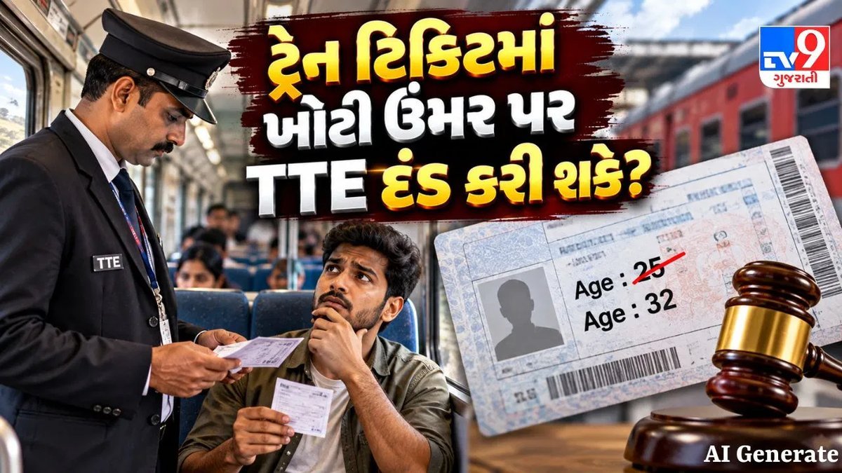 ટિકિટમાં ઉંમર ખોટી લખાય તો TTE દંડ કરી શકે? રેલવેના નિયમો શું કહે છે