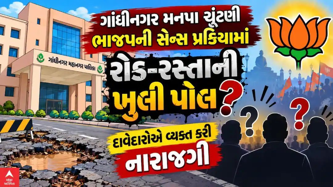 ગાંધીનગર ચૂંટણી: ભાજપના સમર્થકોએ જ રોડ-ગટરની સમસ્યા ઉઠાવી, ટિકિટ વાંચ્છુકોએ સુધારાની બાંહેધરી આપી