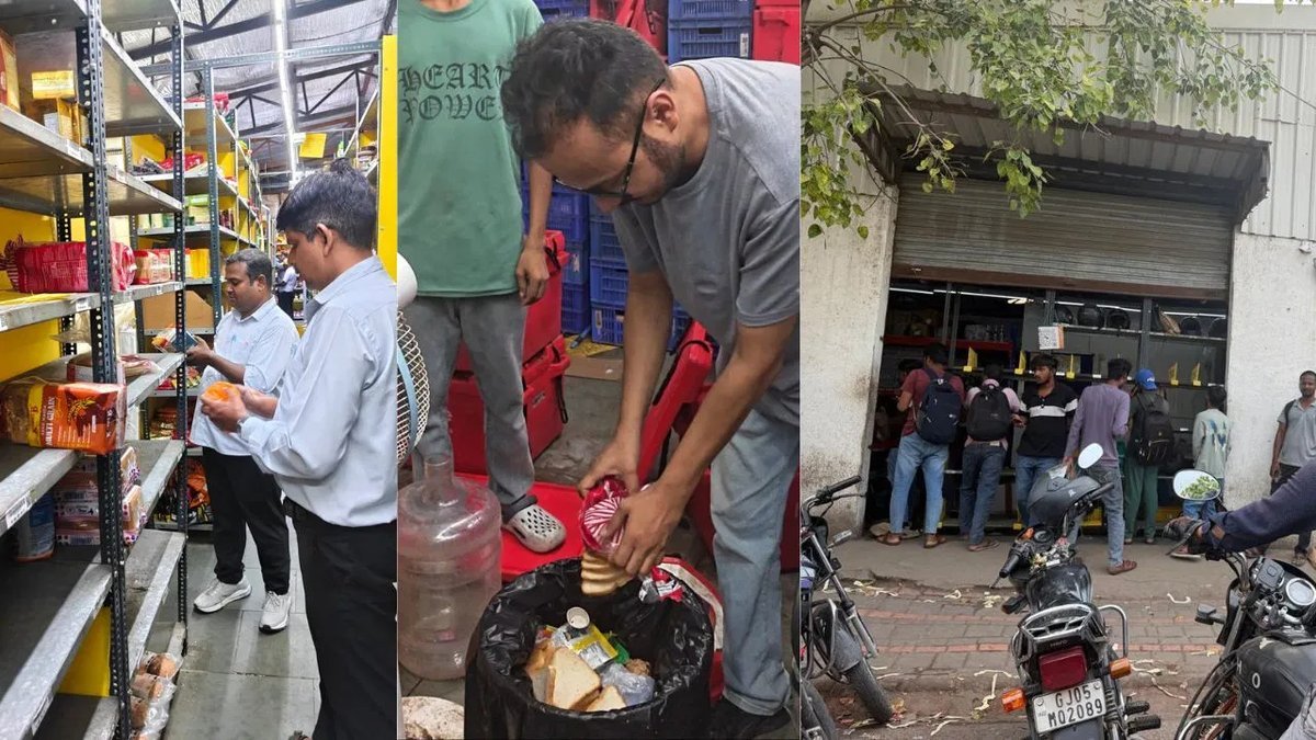 સુરત: ઓનલાઈન ગ્રોસરી સ્ટોર્સ સામે ફૂડ સેફ્ટીની કાર્યવાહી, D-Mart અને Blinkit સહિતને દંડ