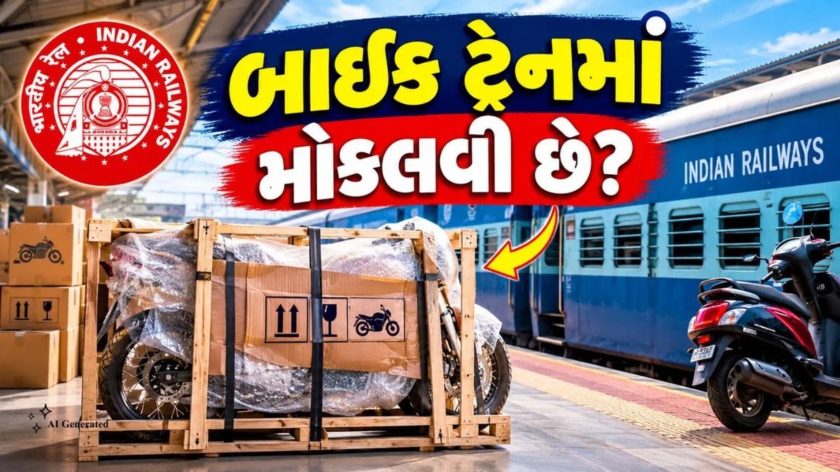 ટ્રેનમાં બાઈક-સ્કૂટર મોકલવું છે? જાણો લગેજ અને પાર્સલ બુકિંગની સંપૂર્ણ પ્રક્રિયા