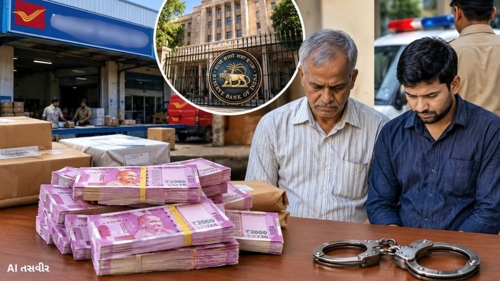 અમદાવાદના શાહીબાગ પોસ્ટ હબમાં છેતરપિંડી: RBI માટે મોકલેલી ₹2000ની નોટોના ₹11.86 લાખ અંગત ઉપયોગમાં