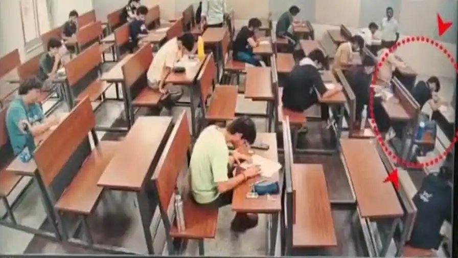 IIT બોમ્બે કેસમાં CCTV ફૂટેજ ખુલાસો: પરીક્ષા ખંડમાં સાહિલના હાથમાં ફોન જોવા મળ્યો