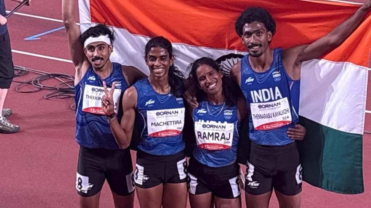એશિયન ગેમ્સ 2026: મિક્સ 4x400 રિલેમાં ભારતને સિલ્વર, બહેરીનને ગોલ્ડ