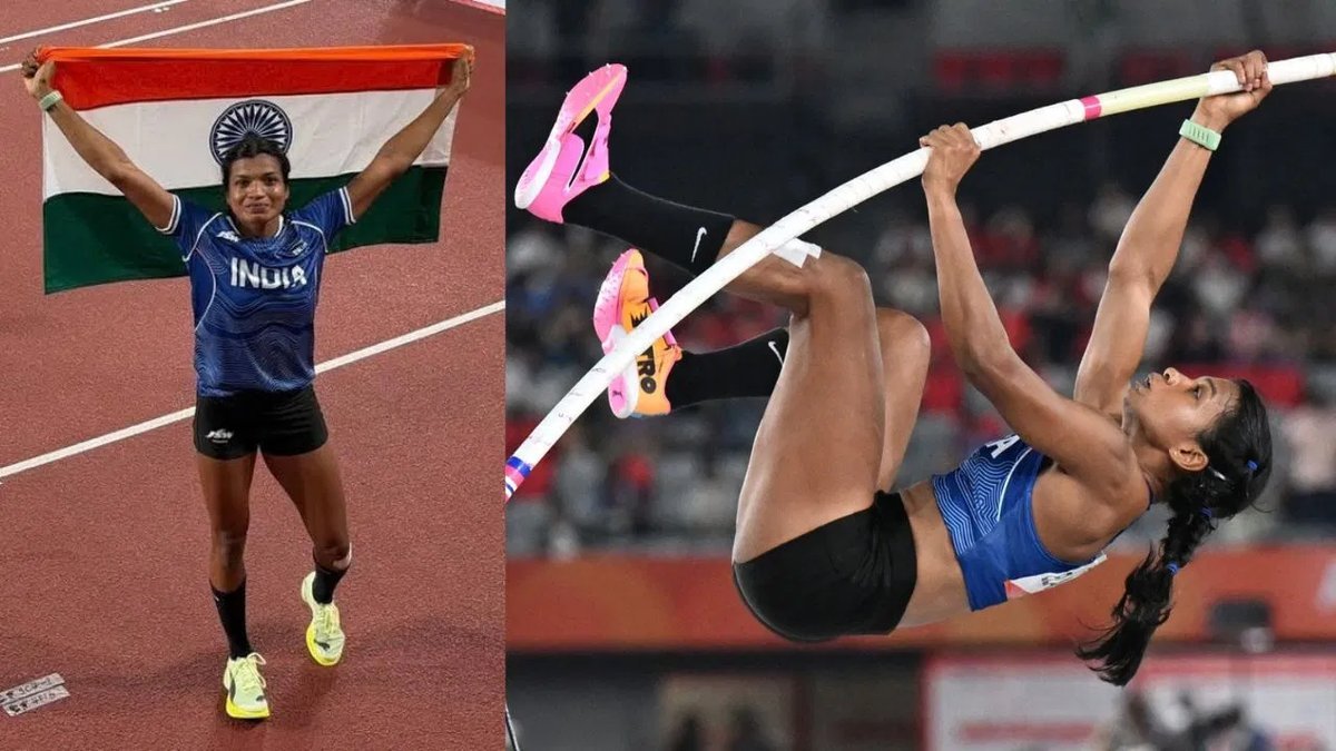 એશિયન ગેમ્સ 2026: પોલ વોલ્ટમાં ભારતને પહેલો મેડલ, બારાનિકા એલંગોવને જીત્યો બ્રોન્ઝ