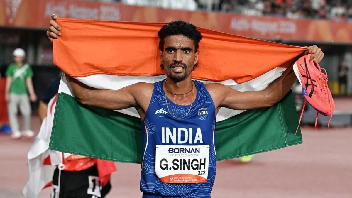 એશિયન ગેમ્સ 2026: ગુલવીર સિંહે 10,000 મીટર દોડમાં સિલ્વર મેડલ જીત્યો, સતત બીજો મેડલ