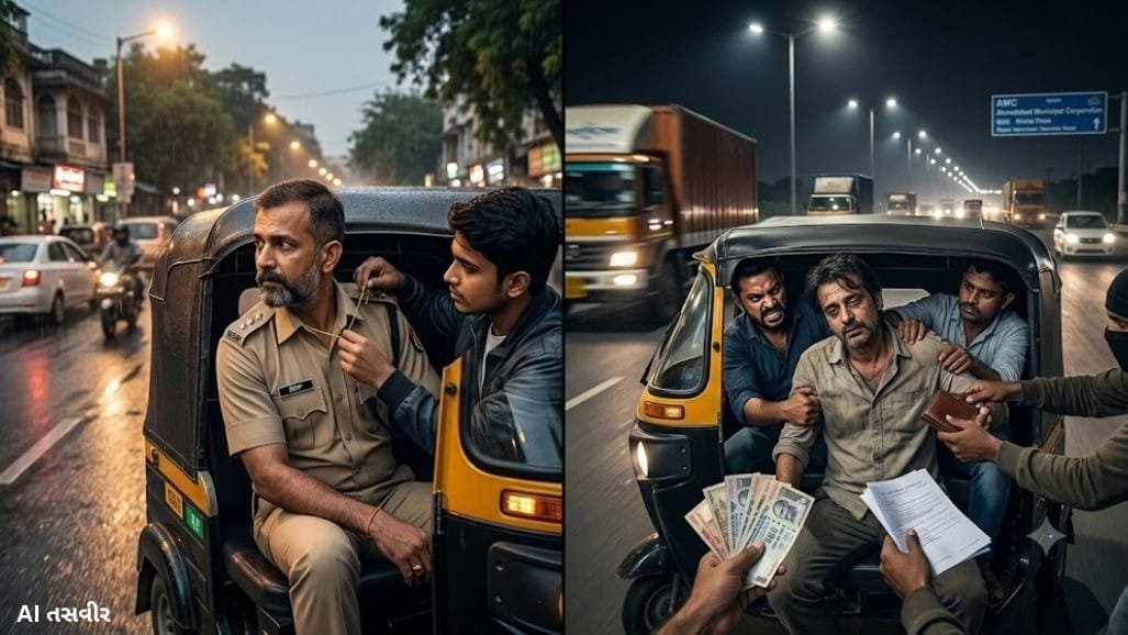 અમદાવાદમાં રિક્ષા ગેંગ સક્રિય: SRP જવાનની 1 લાખની સોનાની ચેઇન ચોરાઈ, રામોલમાં મુસાફર લૂંટાયો
