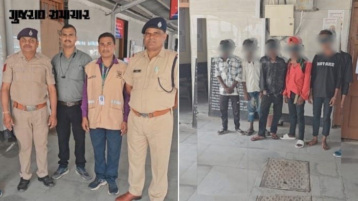 ગોધરા: અંત્યોદય એક્સપ્રેસમાંથી 5 સગીર બાળકો બચાવ્યા, બાળમજૂરીની આશંકા