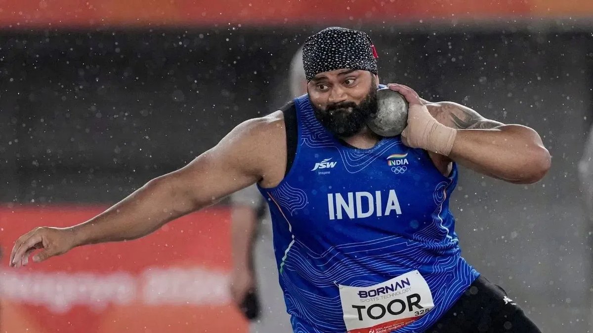એશિયન ગેમ્સ 2026: તજિન્દરપાલ સિંહે શોટ પુટમાં સિલ્વર મેડલ સાથે મેડલ હેટ્રિક પૂરી કરી