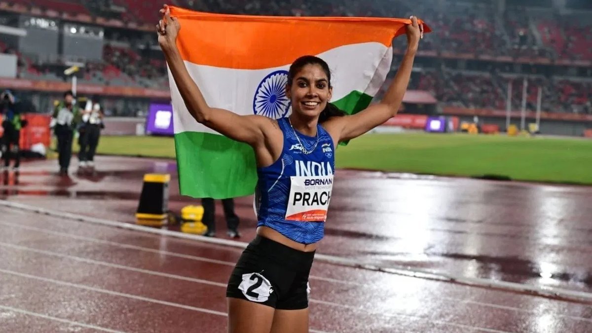 એશિયન ગેમ્સ 2026: ખેડૂતની દીકરી પ્રાચી ચૌધરીએ 400 મીટરમાં બ્રોન્ઝ મેડલ જીત્યો