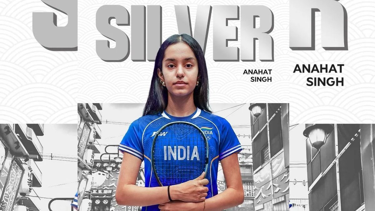 એશિયન ગેમ્સ 2026: અનાહત સિંહને મહિલા સ્ક્વોશમાં સિલ્વર, ભારતને 32મો મેડલ