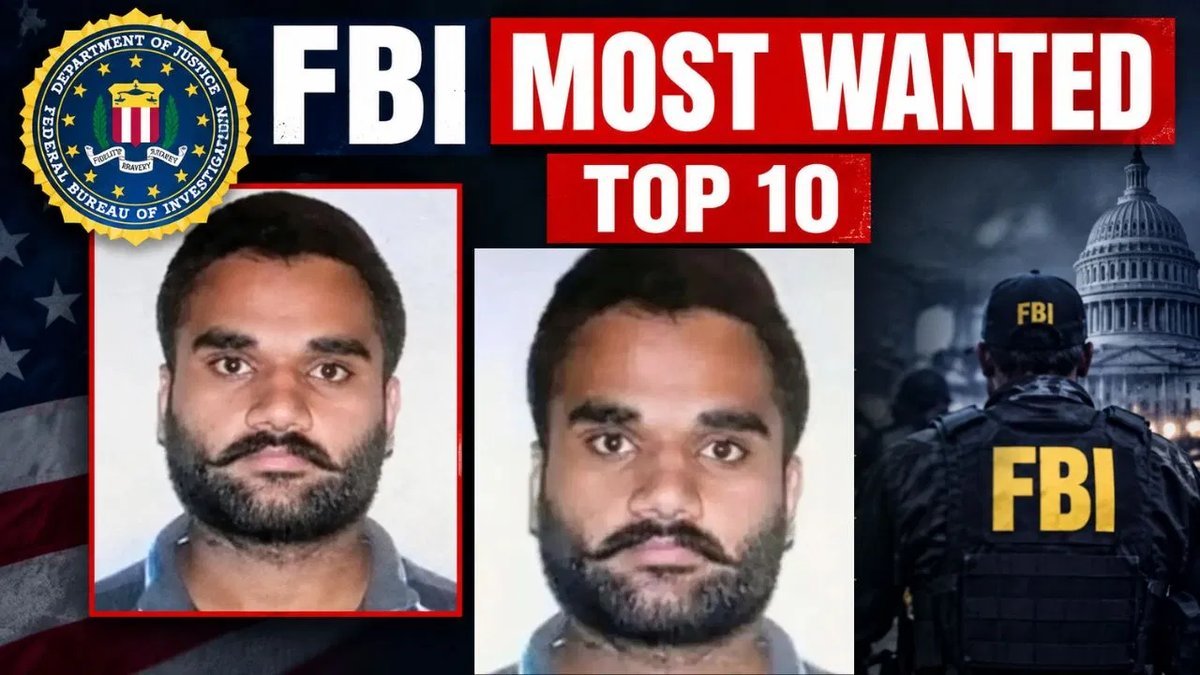 FBIની ટોપ 10 મોસ્ટ વોન્ટેડ યાદીમાં ગોલ્ડી બ્રાર, 9.5 કરોડનું ઇનામ જાહેર