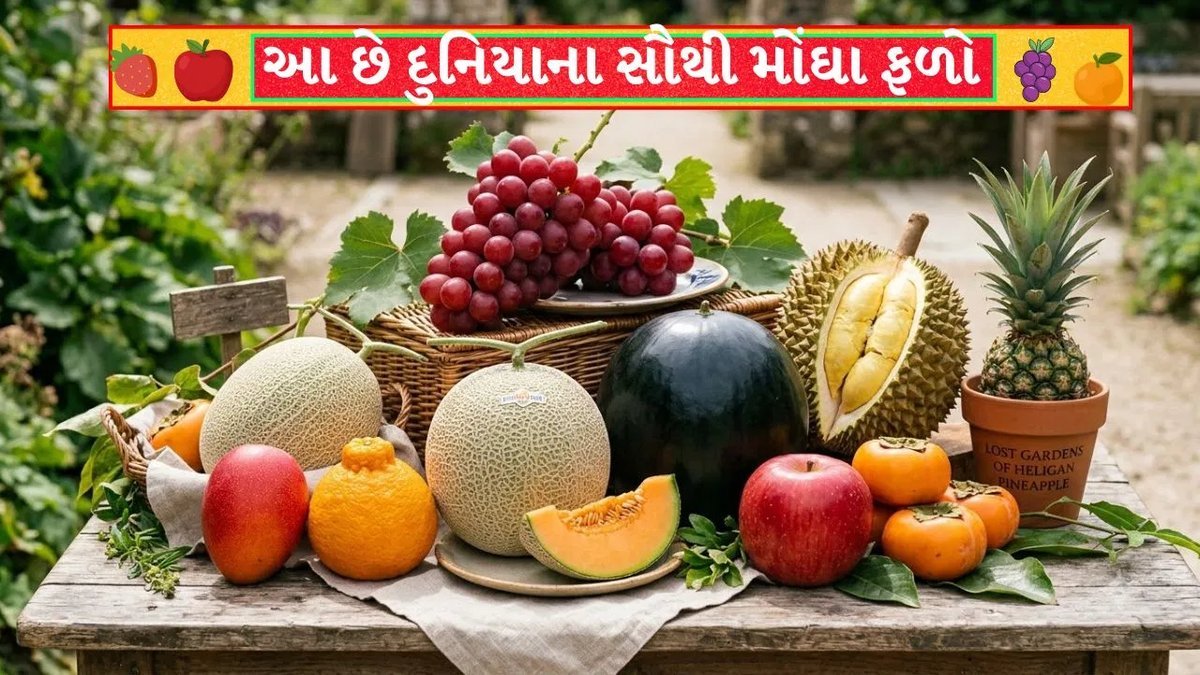 દુનિયાના 10 સૌથી મોંઘા ફળ: એક તરબૂચની કિંમત ₹22 લાખ, જાણો ક્યાં થાય છે ખેતી