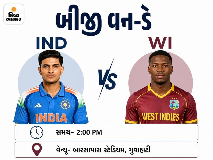 રોહિત શર્મા 12,000 વન-ડે રનની નજીક, આજે ભારત-વેસ્ટ ઈન્ડીઝ વચ્ચે બીજી વન-ડે